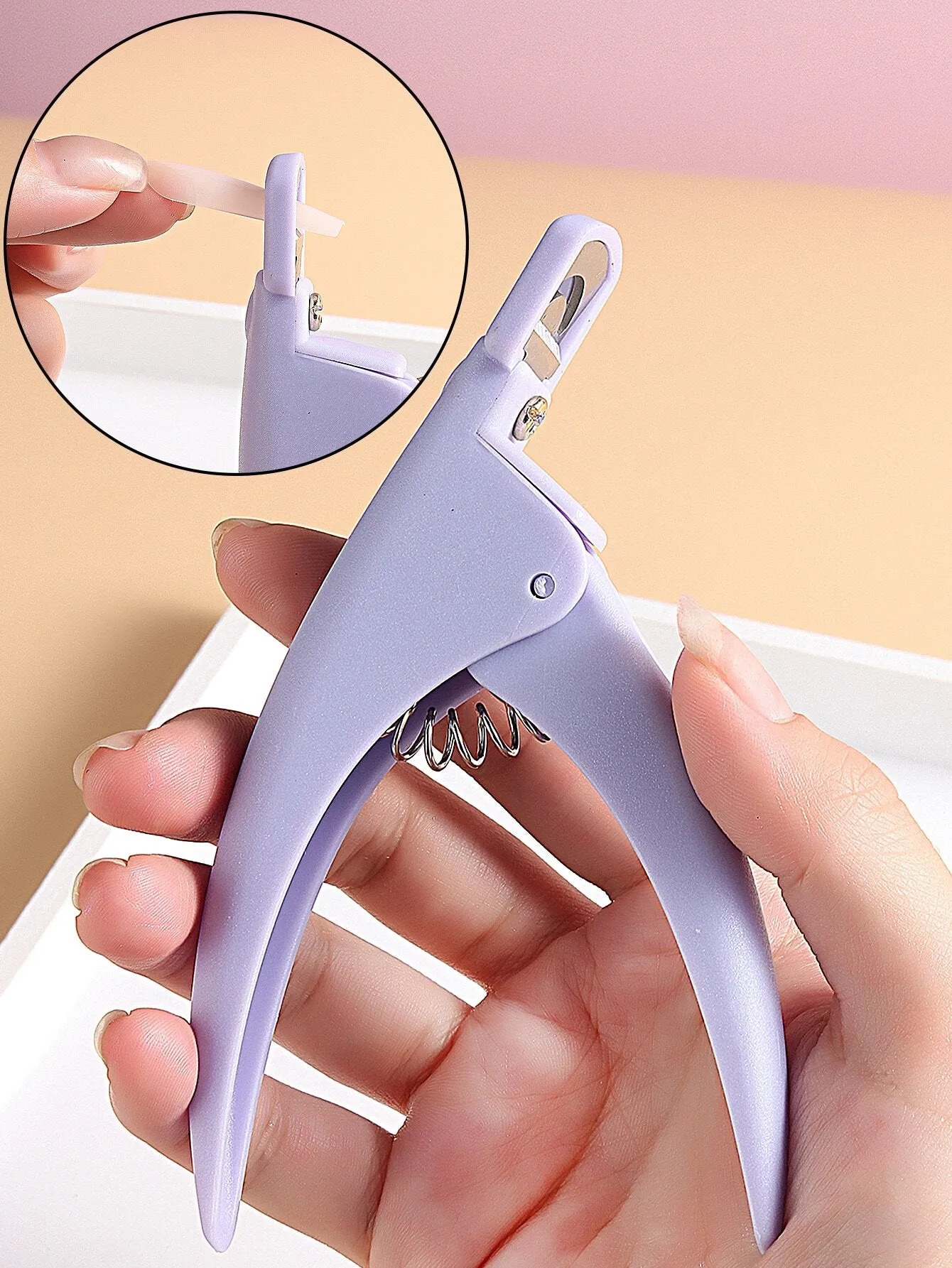 1Pc Black Fake Nail Tips Cutter Professional Nail Clippers Straight Edge Acrylic Nail Clipper Manicure False Nail Guillotine Cut Nail Manicure Tool For Salon Home Nail Art