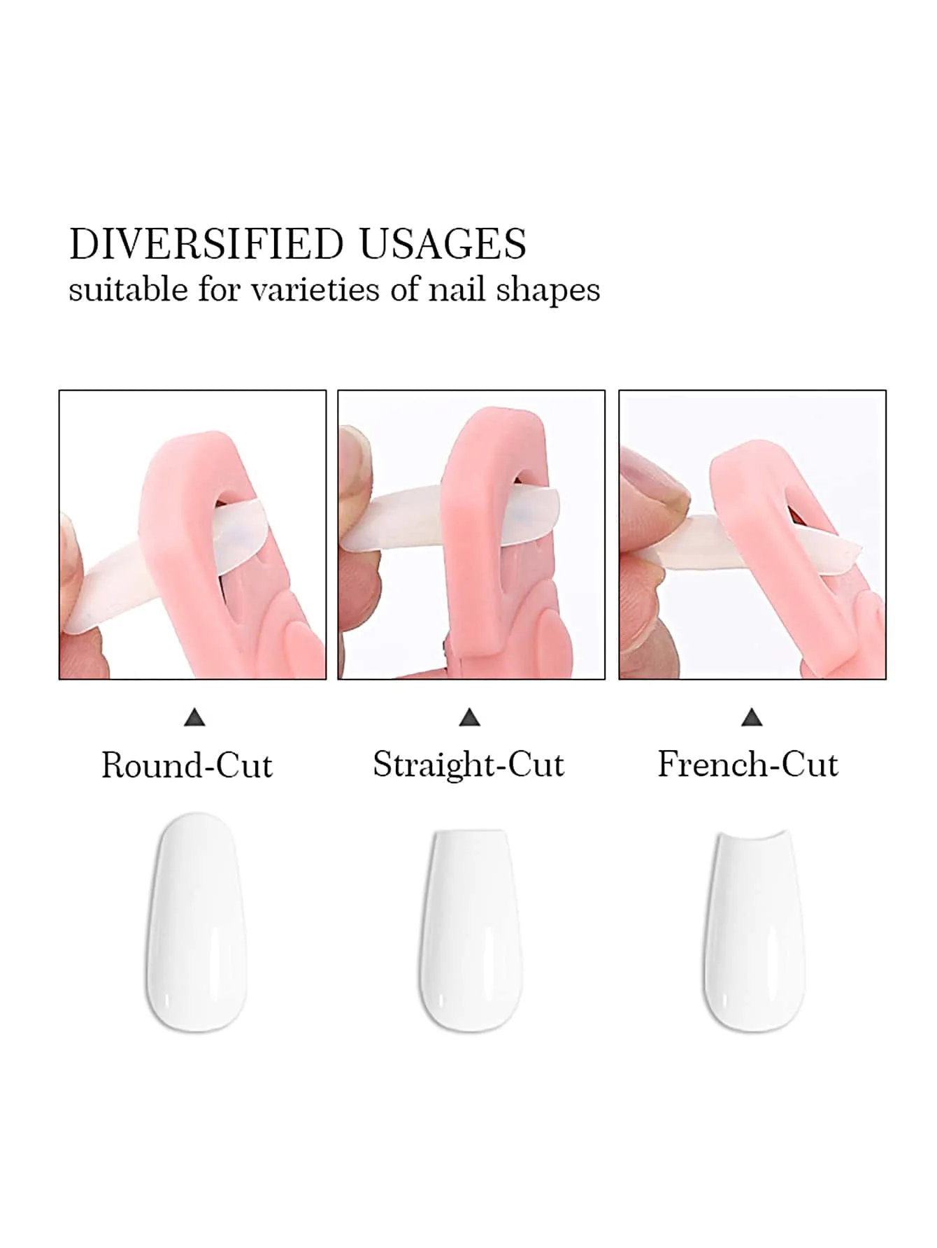 1Pc Black Fake Nail Tips Cutter Professional Nail Clippers Straight Edge Acrylic Nail Clipper Manicure False Nail Guillotine Cut Nail Manicure Tool For Salon Home Nail Art