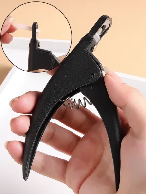 1Pc Black Fake Nail Tips Cutter Professional Nail Clippers Straight Edge Acrylic Nail Clipper Manicure False Nail Guillotine Cut Nail Manicure Tool For Salon Home Nail Art