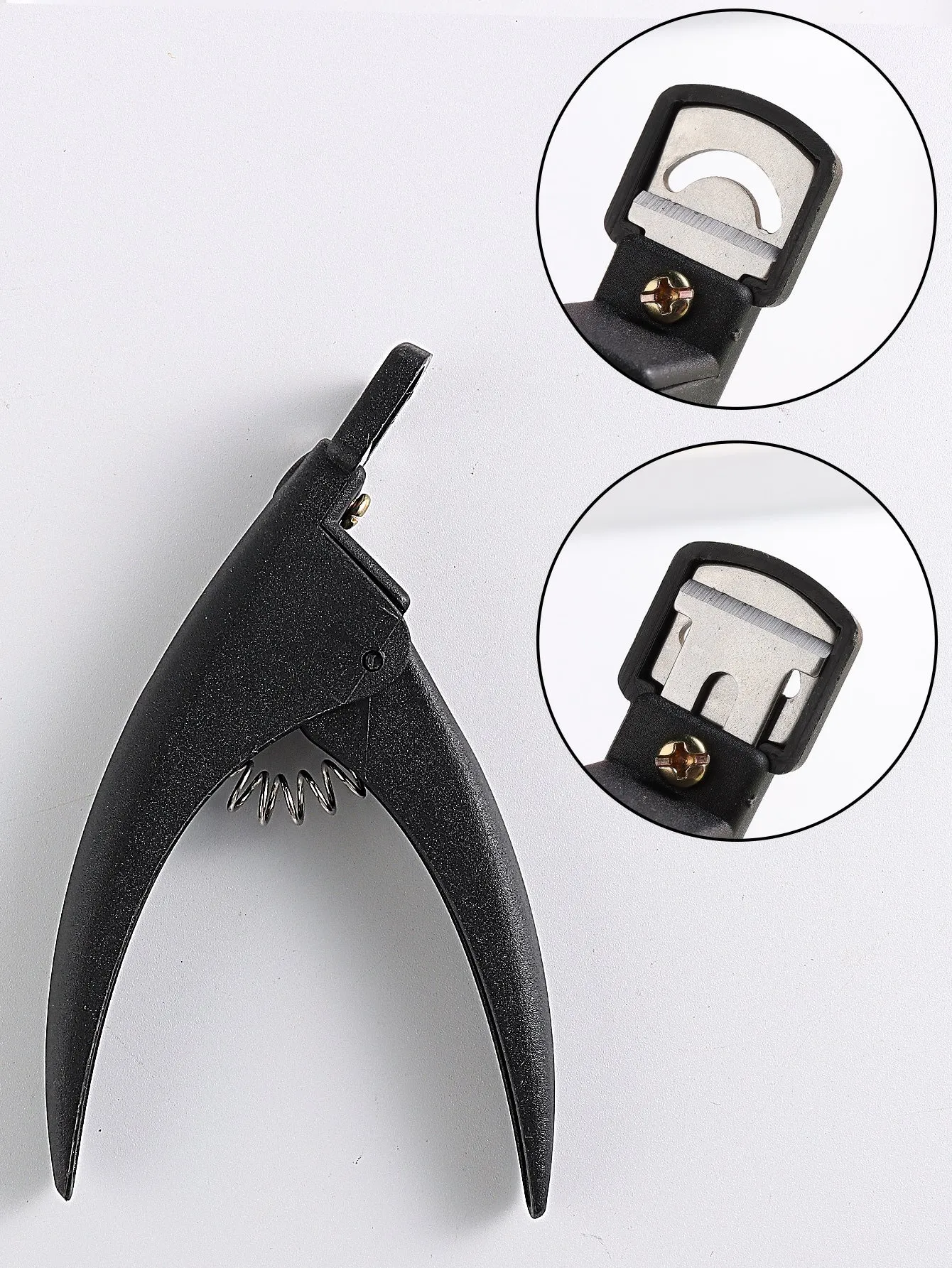 1Pc Black Fake Nail Tips Cutter Professional Nail Clippers Straight Edge Acrylic Nail Clipper Manicure False Nail Guillotine Cut Nail Manicure Tool For Salon Home Nail Art