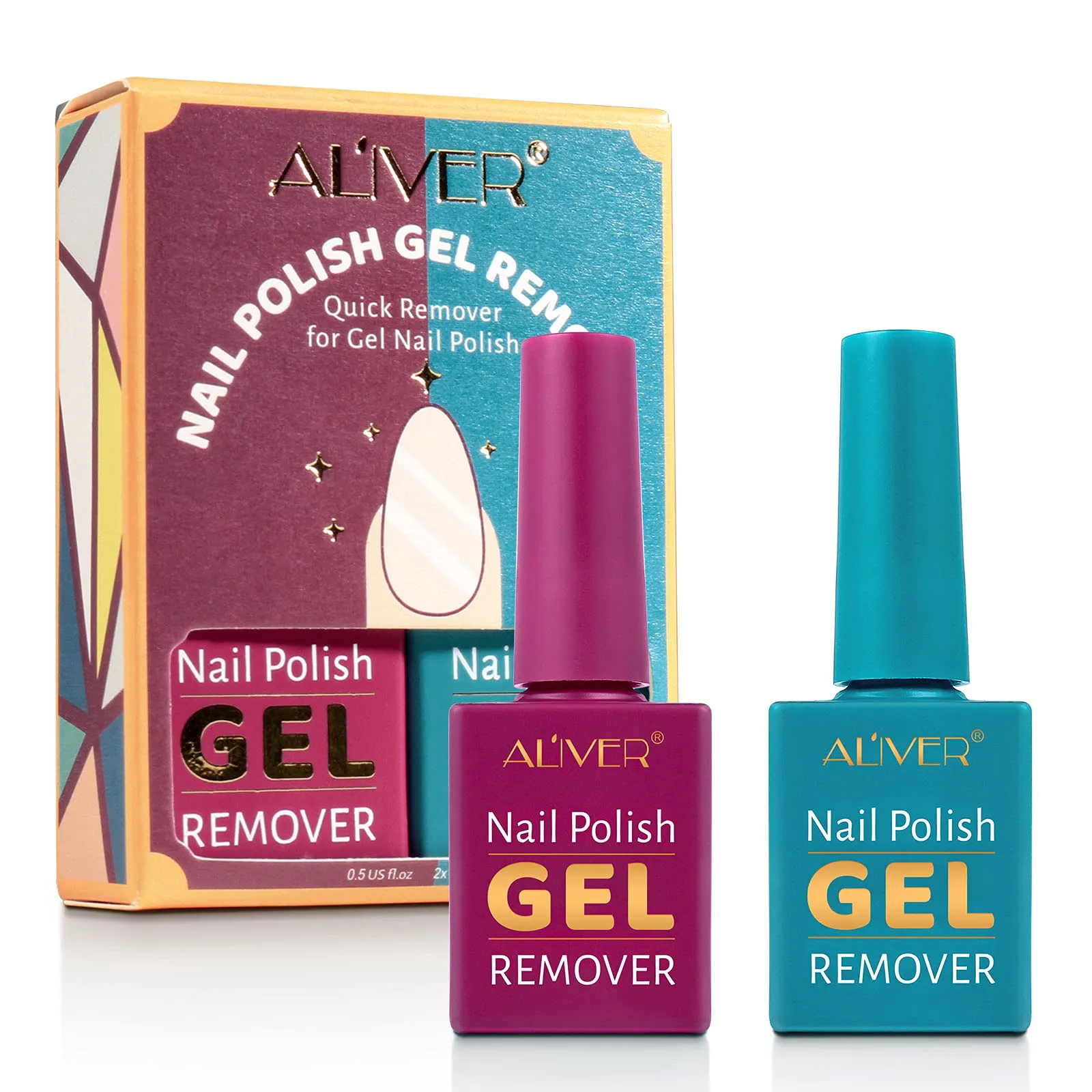 Aliver Upgraded Magic Nail Polish Remover & Sets