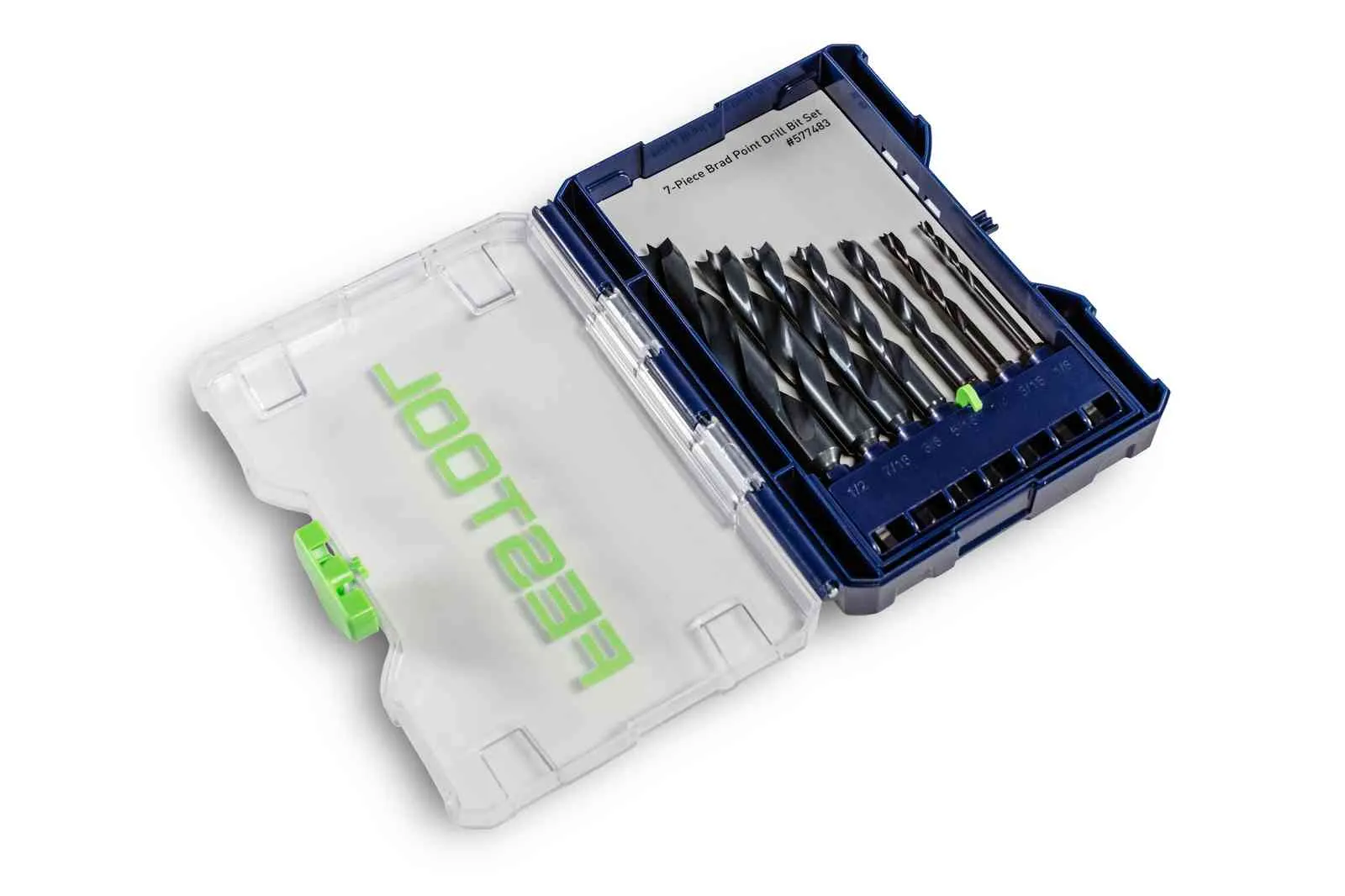 Festool 577483 BKS D 1/8"-1/2" CE/W/7 Brad Point Drill Bit Set