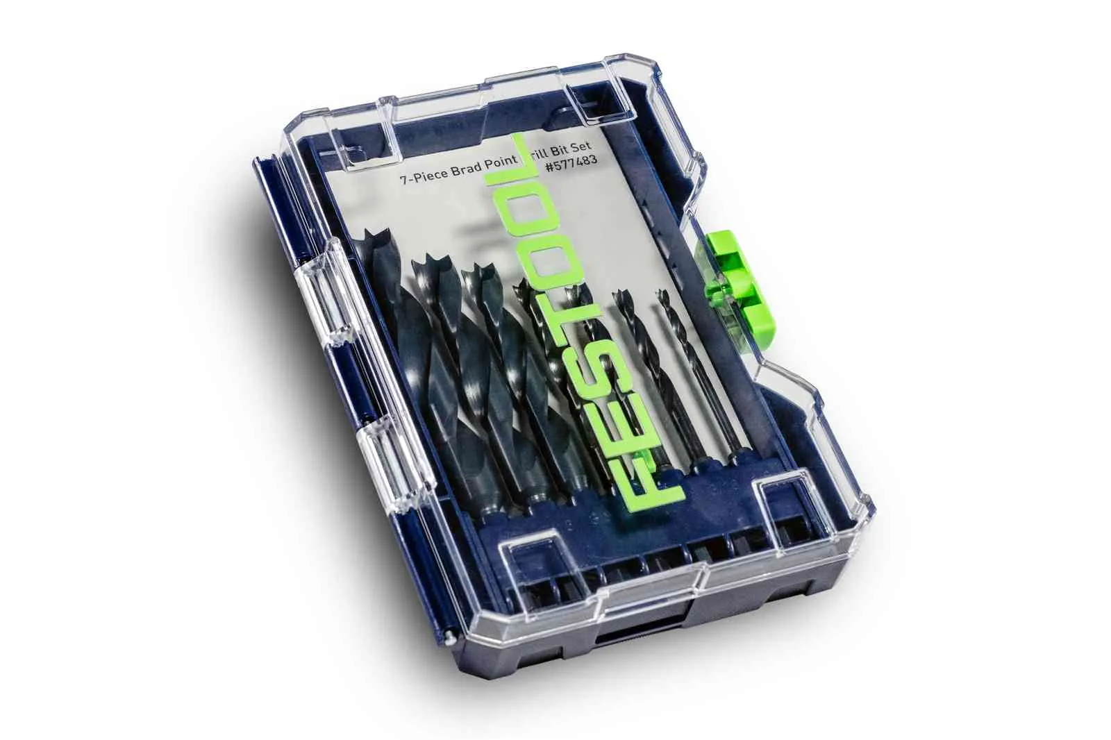 Festool 577483 BKS D 1/8"-1/2" CE/W/7 Brad Point Drill Bit Set