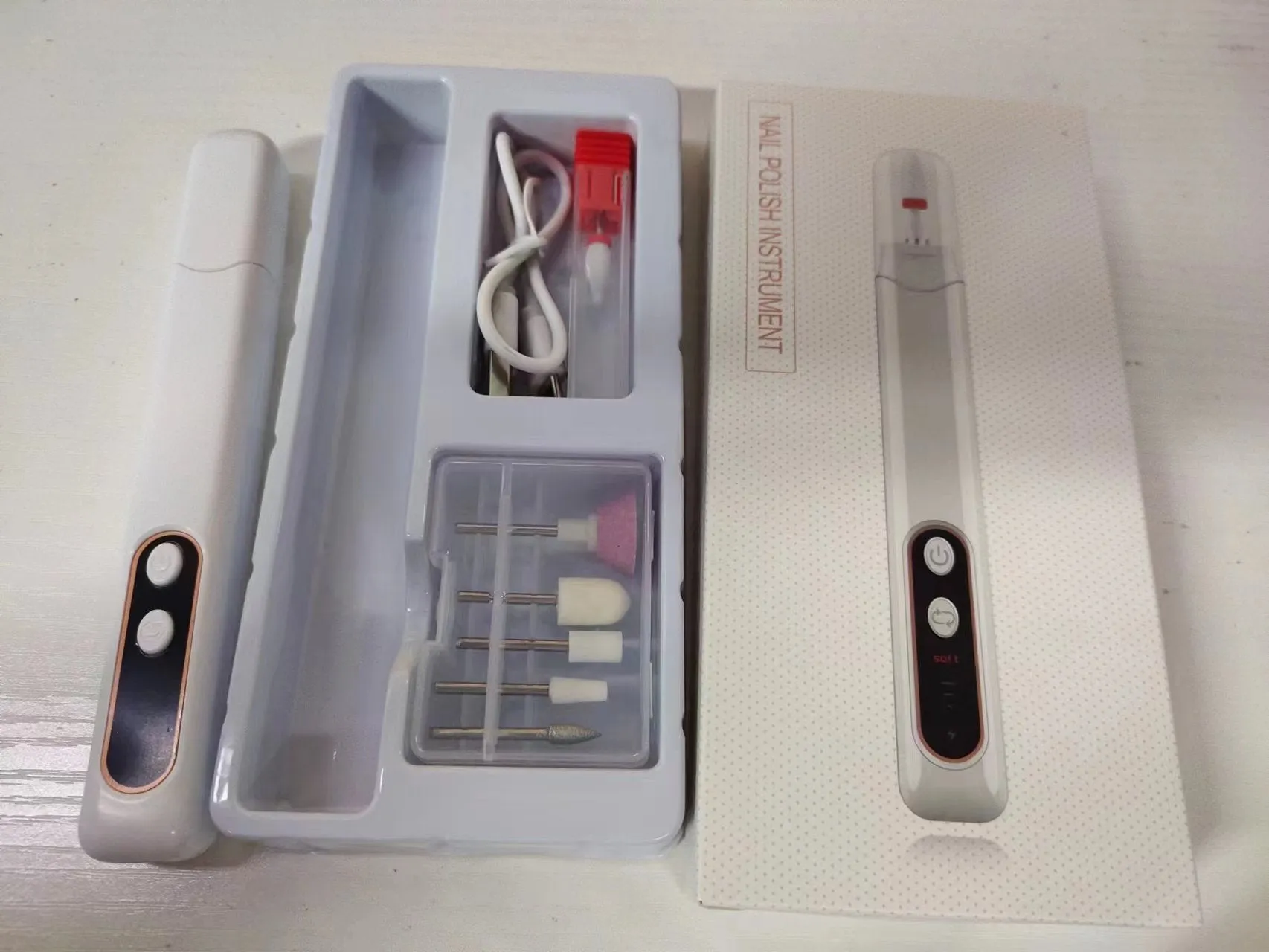 Nail Piercing Device Multi-Functional Nail Grinding Machine Tool Set Nail Grinding Pen Manicure Manicure Equipment