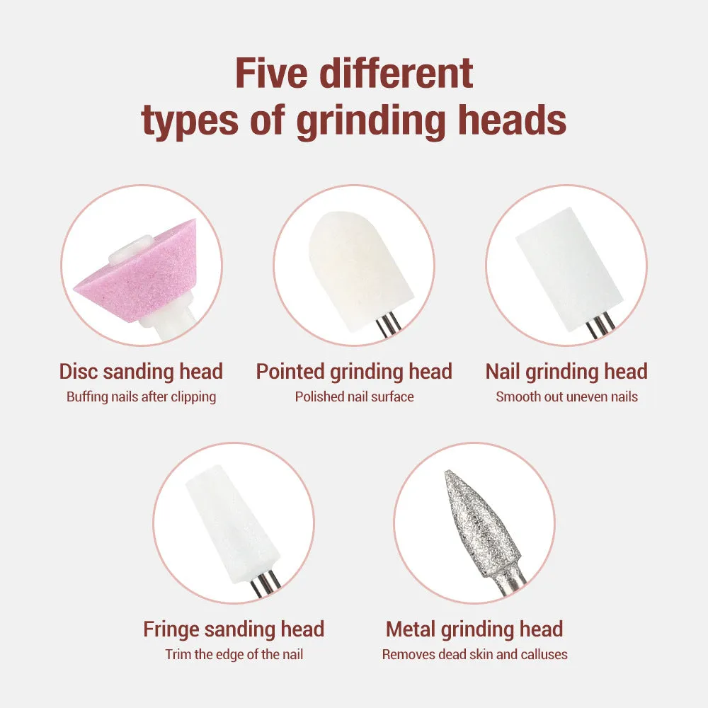 Nail Piercing Device Multi-Functional Nail Grinding Machine Tool Set Nail Grinding Pen Manicure Manicure Equipment